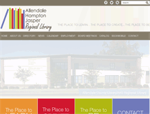 Tablet Screenshot of ahjlibrary.org